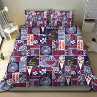 Manuia le Kerisimasi American Samoa Bedding Set Pacific Patchwork Xmas Vibes LT9 - Polynesian Pride