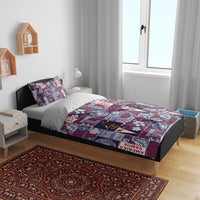 Manuia le Kerisimasi American Samoa Bedding Set Pacific Patchwork Xmas Vibes LT9 - Polynesian Pride