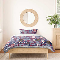 Manuia le Kerisimasi American Samoa Bedding Set Pacific Patchwork Xmas Vibes LT9 - Polynesian Pride