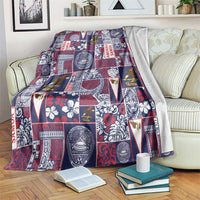 Manuia le Kerisimasi American Samoa Blanket Pacific Patchwork Xmas Vibes - Polynesian Pride