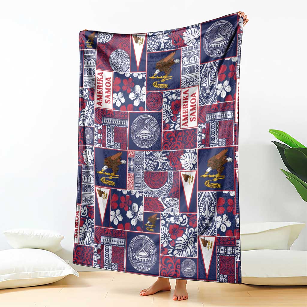 Manuia le Kerisimasi American Samoa Blanket Pacific Patchwork Xmas Vibes - Polynesian Pride