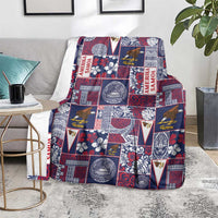 Manuia le Kerisimasi American Samoa Blanket Pacific Patchwork Xmas Vibes - Polynesian Pride