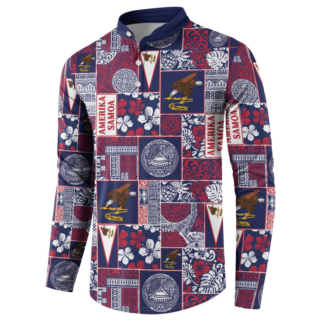 Manuia le Kerisimasi American Samoa Button Sweatshirt Pacific Patchwork Xmas Vibes LT9 - Polynesian Pride
