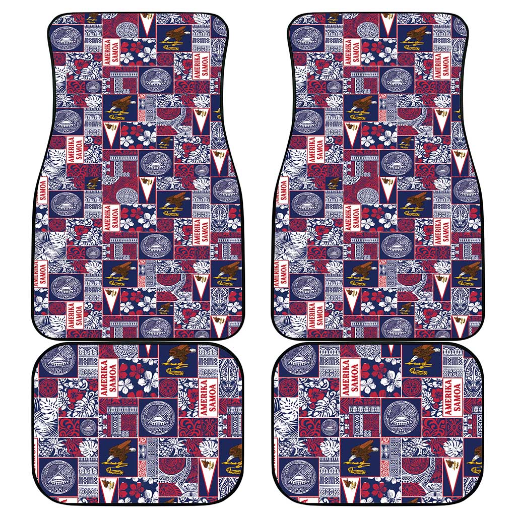Manuia le Kerisimasi American Samoa Car Mats Pacific Patchwork Xmas Vibes - Polynesian Pride