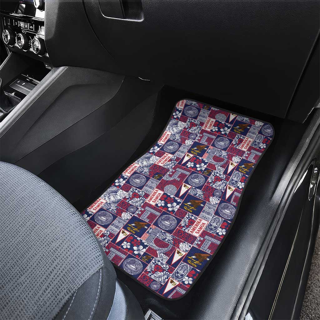 Manuia le Kerisimasi American Samoa Car Mats Pacific Patchwork Xmas Vibes - Polynesian Pride