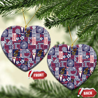 Manuia le Kerisimasi American Samoa Ceramic Ornament Pacific Patchwork Xmas Vibes - Polynesian Pride