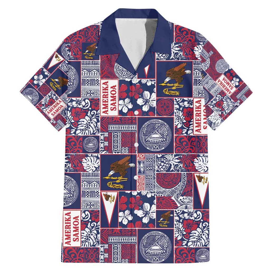 Manuia le Kerisimasi American Samoa Family Matching Mermaid Dress and Hawaiian Shirt Pacific Patchwork Xmas Vibes - Polynesian Pride