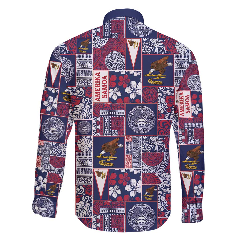 Manuia le Kerisimasi American Samoa Family Matching Off Shoulder Short Dress and Hawaiian Shirt Pacific Patchwork Xmas Vibes - Polynesian Pride