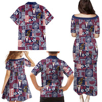 Manuia le Kerisimasi American Samoa Family Matching Puletasi and Hawaiian Shirt Pacific Patchwork Xmas Vibes LT9 - Polynesian Pride