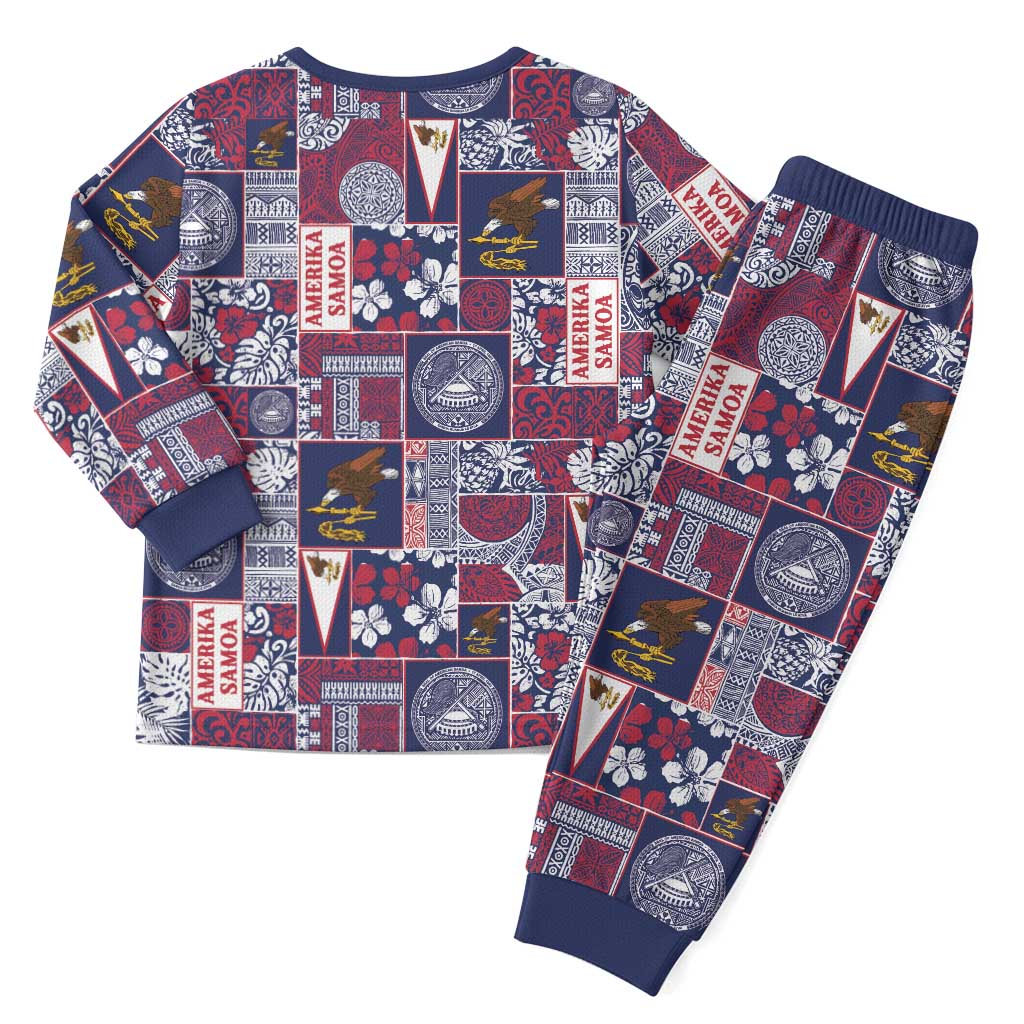 Manuia le Kerisimasi American Samoa Christmas Pajama Set Pacific Patchwork Xmas Vibes LT9 - Polynesian Pride
