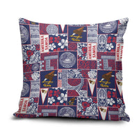 Manuia le Kerisimasi American Samoa Pillow Cover Pacific Patchwork Xmas Vibes LT9 Blue - Polynesian Pride