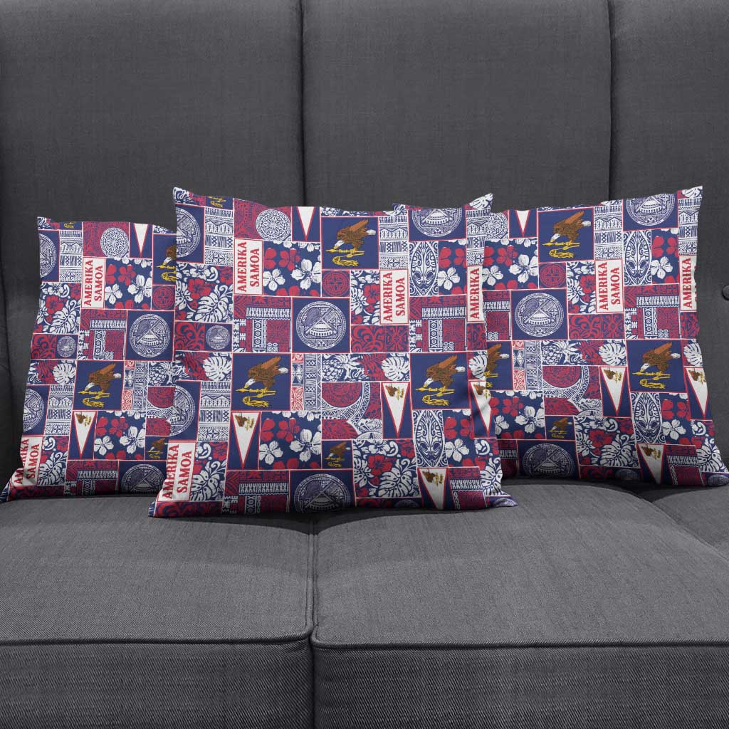 Manuia le Kerisimasi American Samoa Pillow Cover Pacific Patchwork Xmas Vibes LT9 - Polynesian Pride