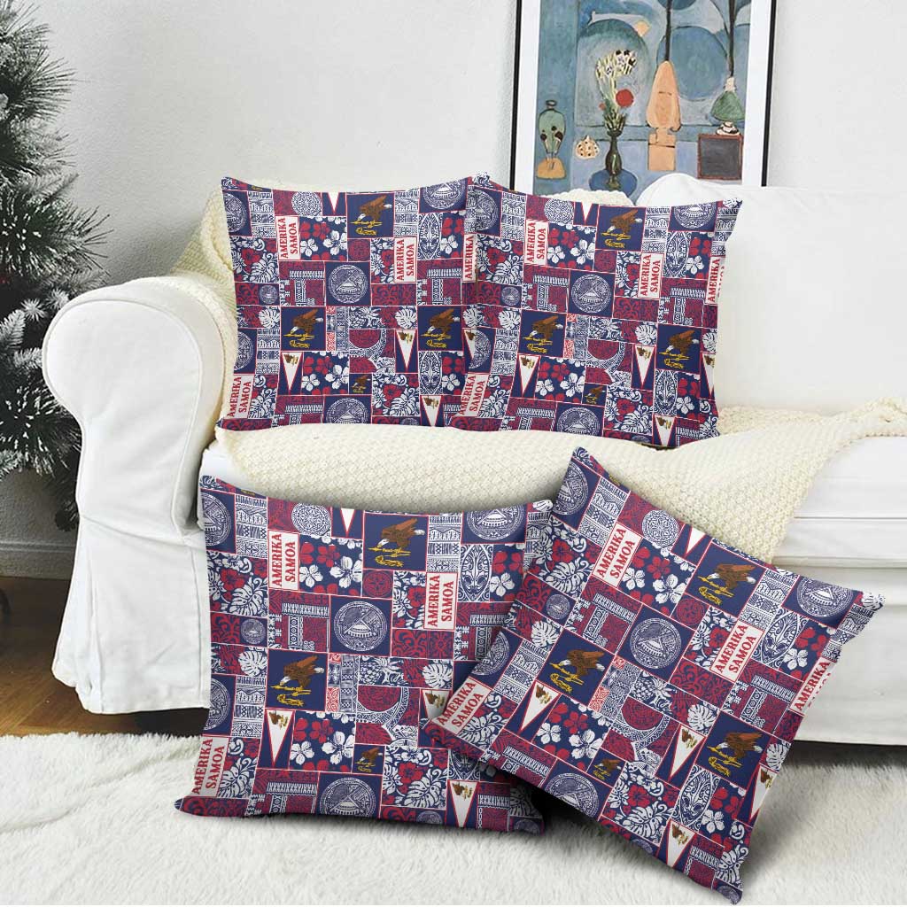Manuia le Kerisimasi American Samoa Pillow Cover Pacific Patchwork Xmas Vibes LT9 - Polynesian Pride