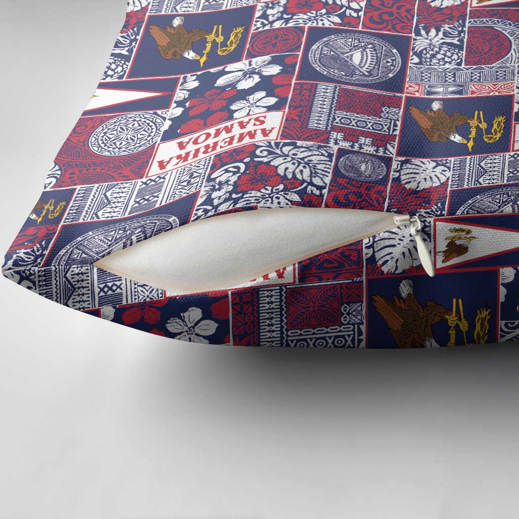Manuia le Kerisimasi American Samoa Pillow Cover Pacific Patchwork Xmas Vibes LT9 - Polynesian Pride