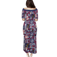 Manuia le Kerisimasi American Samoa Puletasi Pacific Patchwork Xmas Vibes - Polynesian Pride