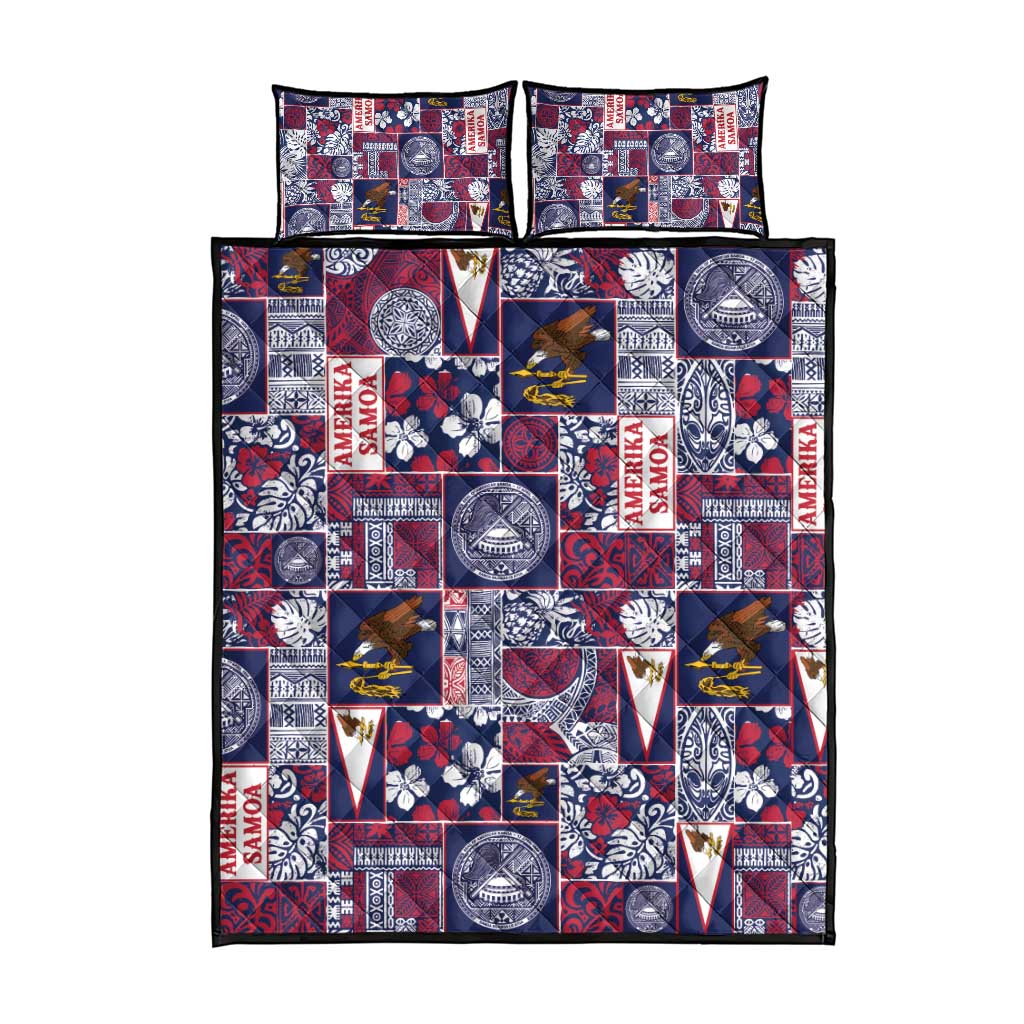 Manuia le Kerisimasi American Samoa Quilt Bed Set Pacific Patchwork Xmas Vibes LT9 - Polynesian Pride