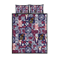 Manuia le Kerisimasi American Samoa Quilt Bed Set Pacific Patchwork Xmas Vibes LT9 - Polynesian Pride