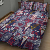 Manuia le Kerisimasi American Samoa Quilt Bed Set Pacific Patchwork Xmas Vibes LT9 - Polynesian Pride