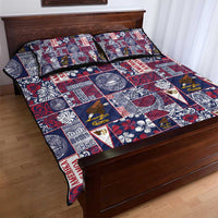 Manuia le Kerisimasi American Samoa Quilt Bed Set Pacific Patchwork Xmas Vibes LT9 - Polynesian Pride