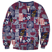 Manuia le Kerisimasi American Samoa Sweatshirt Pacific Patchwork Xmas Vibes LT9 - Polynesian Pride