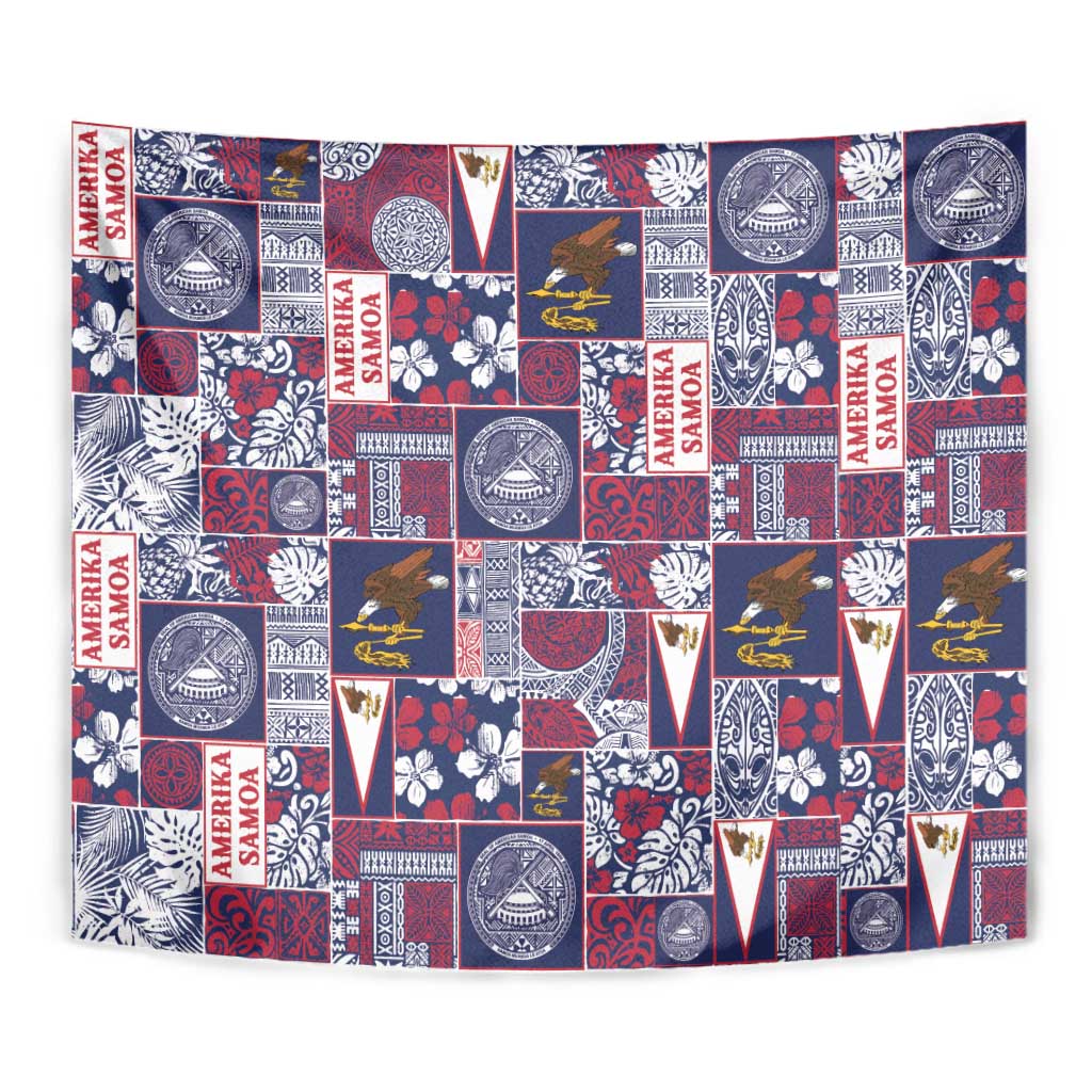 Manuia le Kerisimasi American Samoa Tapestry Pacific Patchwork Xmas Vibes - Polynesian Pride