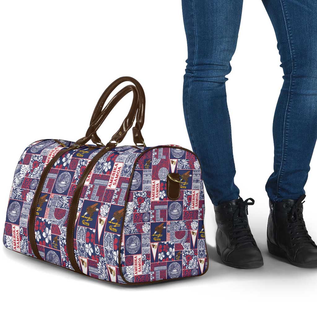 Manuia le Kerisimasi American Samoa Travel Bag Pacific Patchwork Xmas Vibes - Polynesian Pride