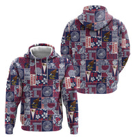 Manuia le Kerisimasi American Samoa Zip Hoodie Pacific Patchwork Xmas Vibes LT9 - Polynesian Pride