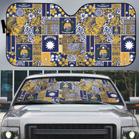 Ekamawir omo Nauru Auto Sun Shade Pacific Patchwork Xmas Vibes - Polynesian Pride