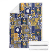 Ekamawir omo Nauru Blanket Pacific Patchwork Xmas Vibes - Polynesian Pride
