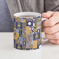 Ekamawir omo Nauru Ceramic Mug Pacific Patchwork Xmas Vibes - Polynesian Pride