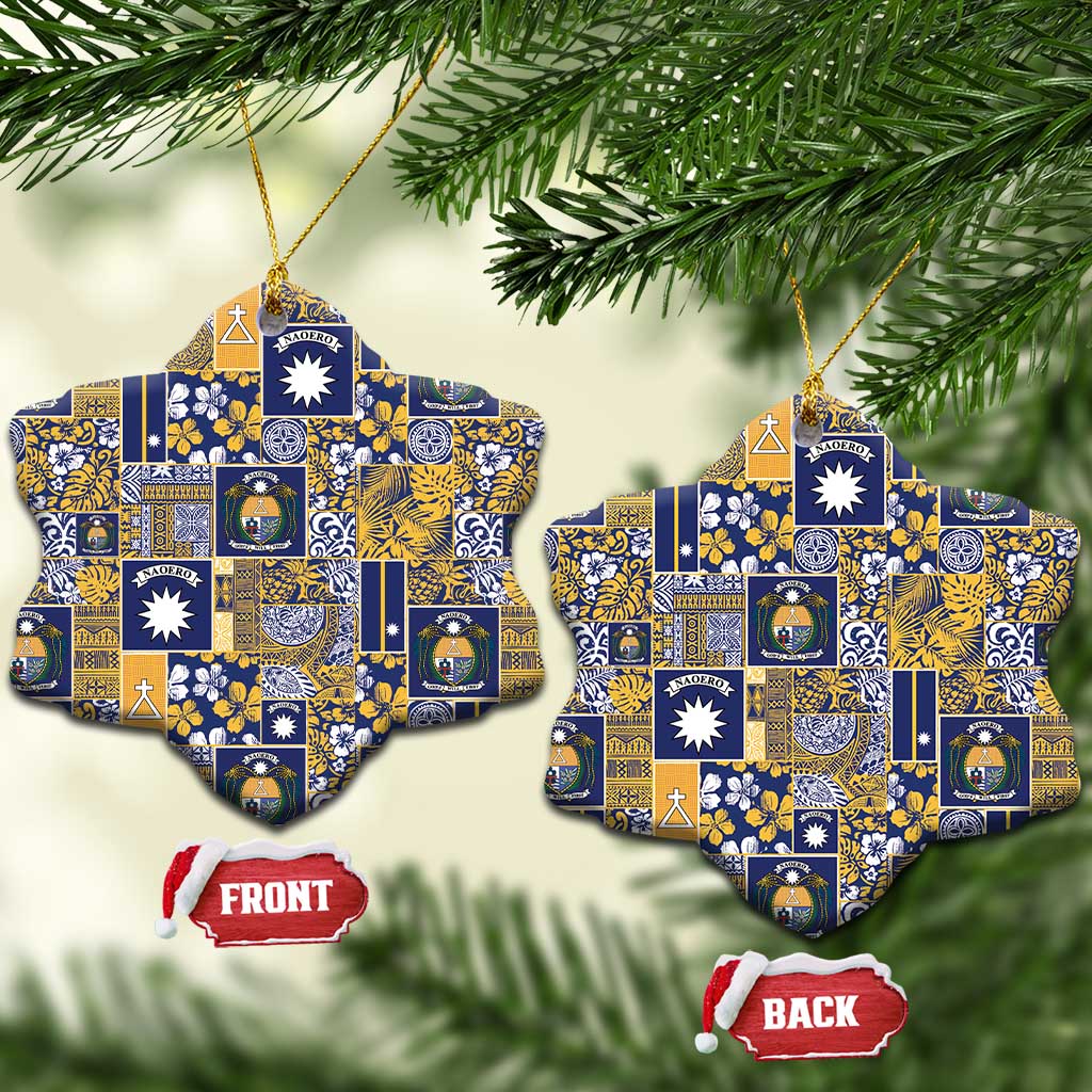 Ekamawir omo Nauru Ceramic Ornament Pacific Patchwork Xmas Vibes - Polynesian Pride