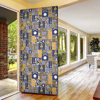 Ekamawir omo Nauru Door Cover Pacific Patchwork Xmas Vibes - Polynesian Pride