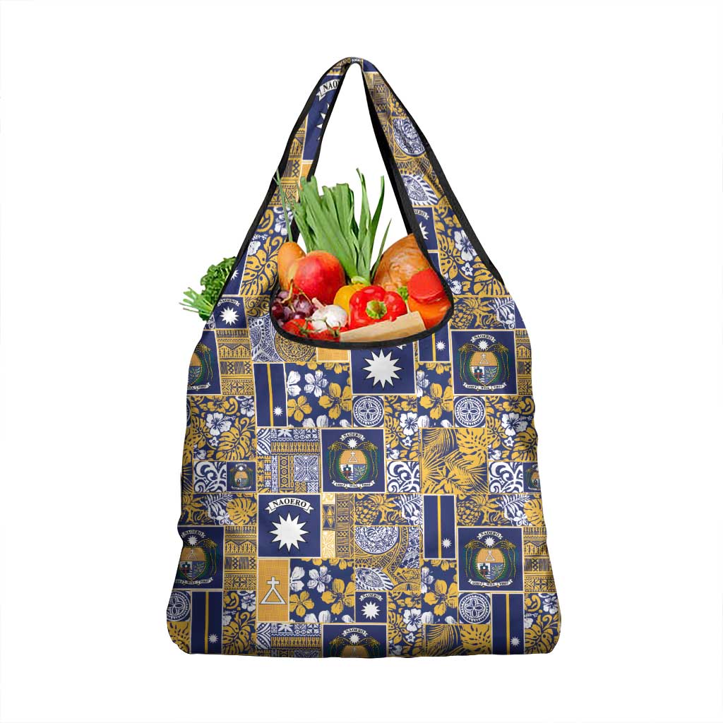 Ekamawir omo Nauru Grocery Bag Pacific Patchwork Xmas Vibes - Polynesian Pride