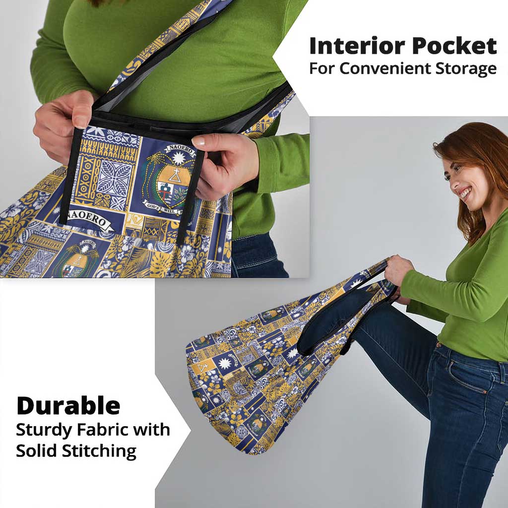 Ekamawir omo Nauru Grocery Bag Pacific Patchwork Xmas Vibes - Polynesian Pride