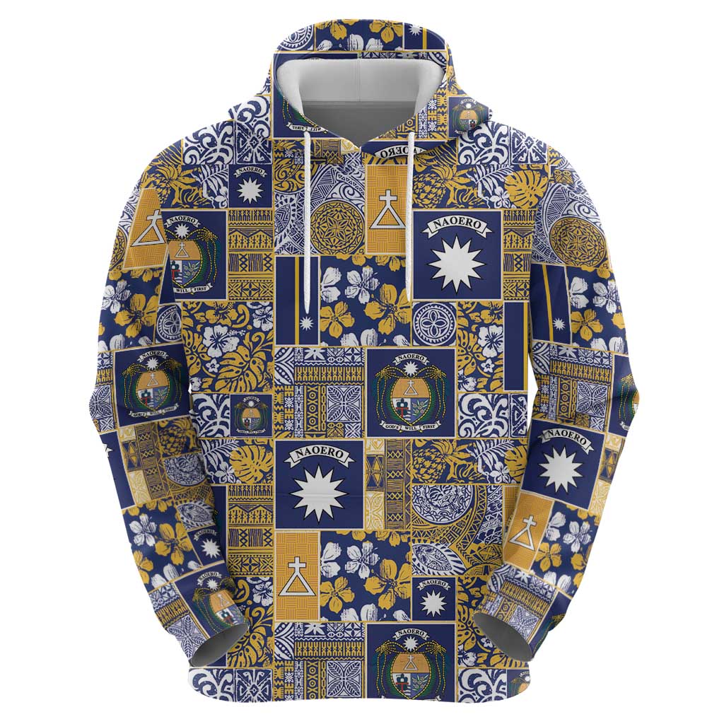 Ekamawir omo Nauru Hoodie Pacific Patchwork Xmas Vibes - Polynesian Pride