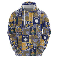 Ekamawir omo Nauru Hoodie Pacific Patchwork Xmas Vibes - Polynesian Pride