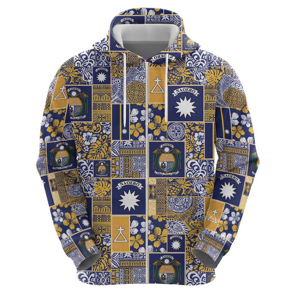 Ekamawir omo Nauru Hoodie Pacific Patchwork Xmas Vibes - Polynesian Pride