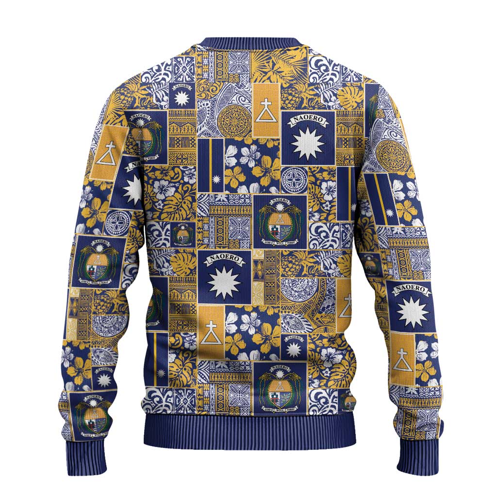 Ekamawir omo Nauru Ugly Christmas Sweater Pacific Patchwork Xmas Vibes - Polynesian Pride