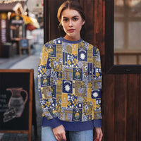 Ekamawir omo Nauru Ugly Christmas Sweater Pacific Patchwork Xmas Vibes - Polynesian Pride