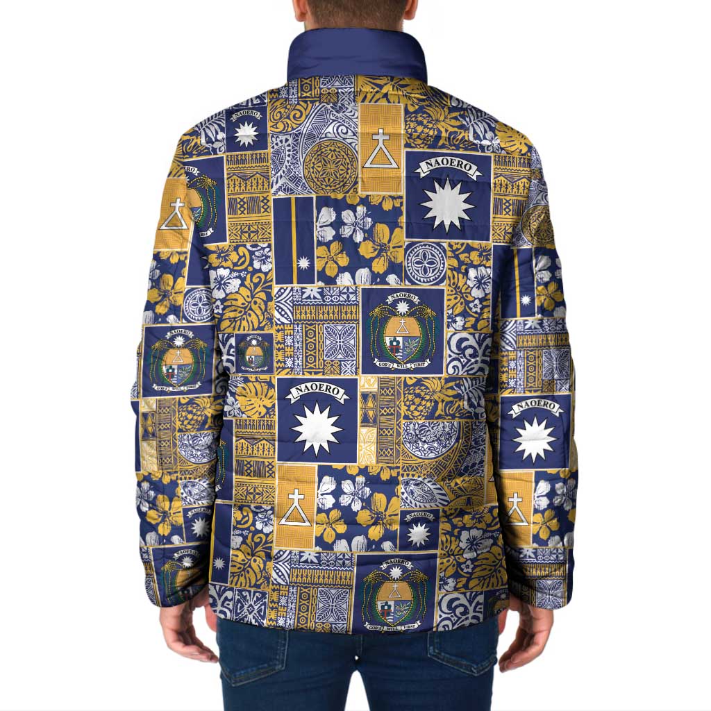 Ekamawir omo Nauru Padded Jacket Pacific Patchwork Xmas Vibes - Polynesian Pride