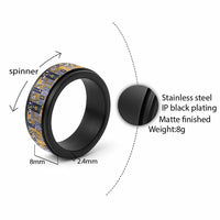 Ekamawir omo Nauru Spinner Ring Pacific Patchwork Xmas Vibes - Polynesian Pride