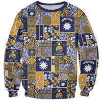 Ekamawir omo Nauru Sweatshirt Pacific Patchwork Xmas Vibes - Polynesian Pride