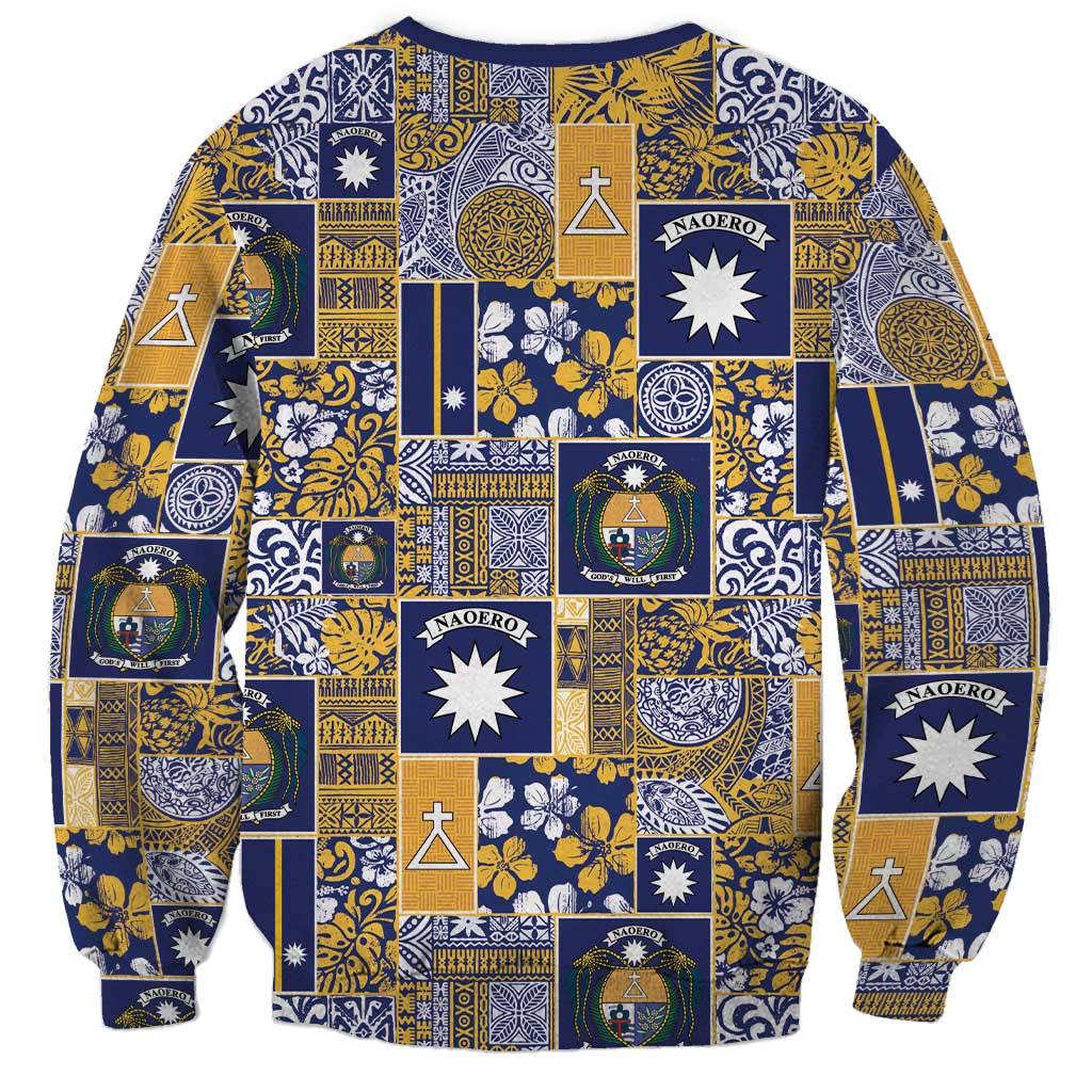 Ekamawir omo Nauru Sweatshirt Pacific Patchwork Xmas Vibes - Polynesian Pride