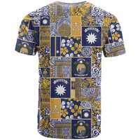 Ekamawir omo Nauru T Shirt Pacific Patchwork Xmas Vibes - Polynesian Pride