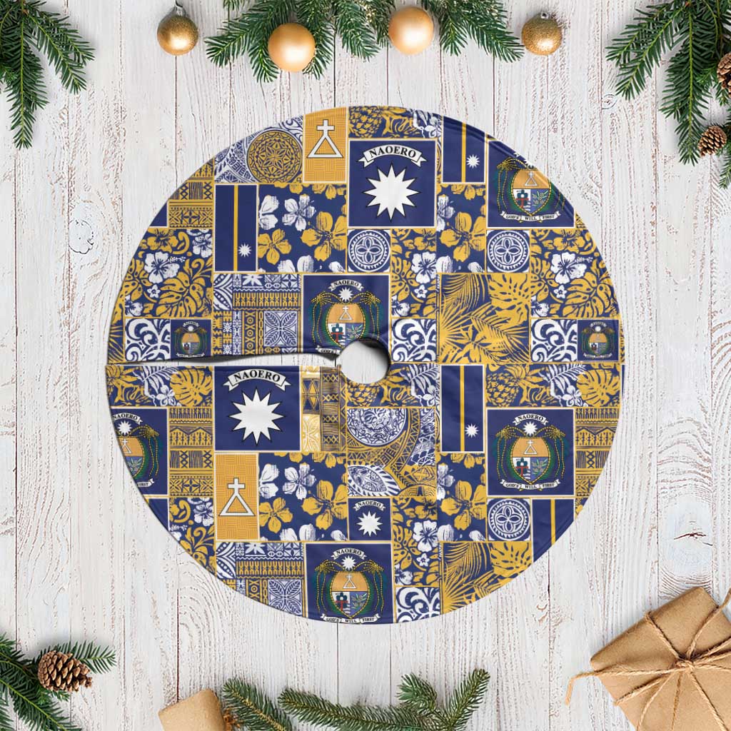 Ekamawir omo Nauru Tree Skirt Pacific Patchwork Xmas Vibes - Polynesian Pride