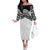 New Zealand Koru Fern Custom Family Matching Off The Shoulder Long Sleeve Dress and Hawaiian Shirt Simple Taniko Motif