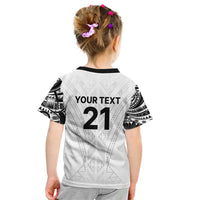 New Zealand Koru Fern Custom Kid T Shirt Simple Taniko Motif LT9 - Polynesian Pride