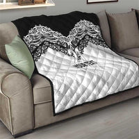 New Zealand Koru Fern Custom Quilt Simple Taniko Motif