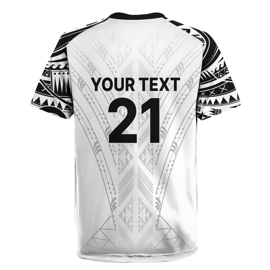 New Zealand Koru Fern Custom Rugby Jersey Simple Taniko Motif LT9 - Polynesian Pride