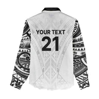 New Zealand Koru Fern Custom Women Casual Shirt Simple Taniko Motif LT9 - Polynesian Pride
